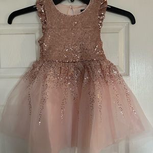 Pink & Violet rose gold girls formal dress. Size 4. Brand new with tags.
